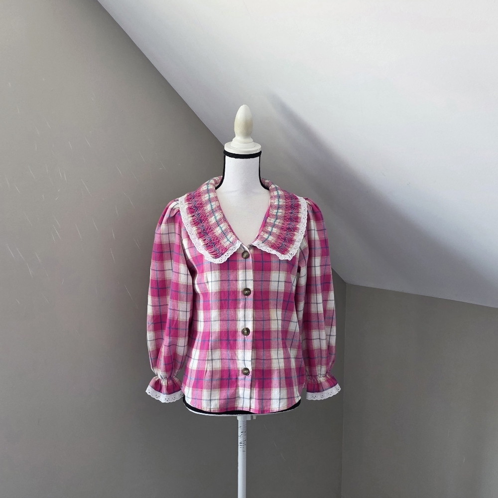 Tach Clothing Pink Tartan Lila Shirt